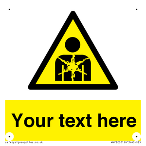 Custom Warning substance or mixture presenting a health hazard